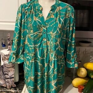 E womens j.t.b. casual stretch 3/4 sleeve pullover plus size top 2X